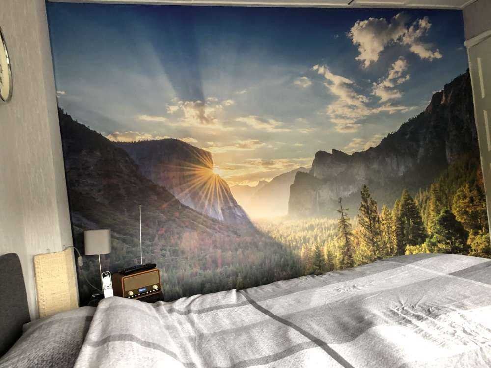 Coucher de soleil dans le parc national