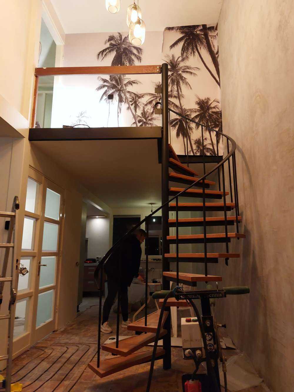 Palmiers en noir et blanc