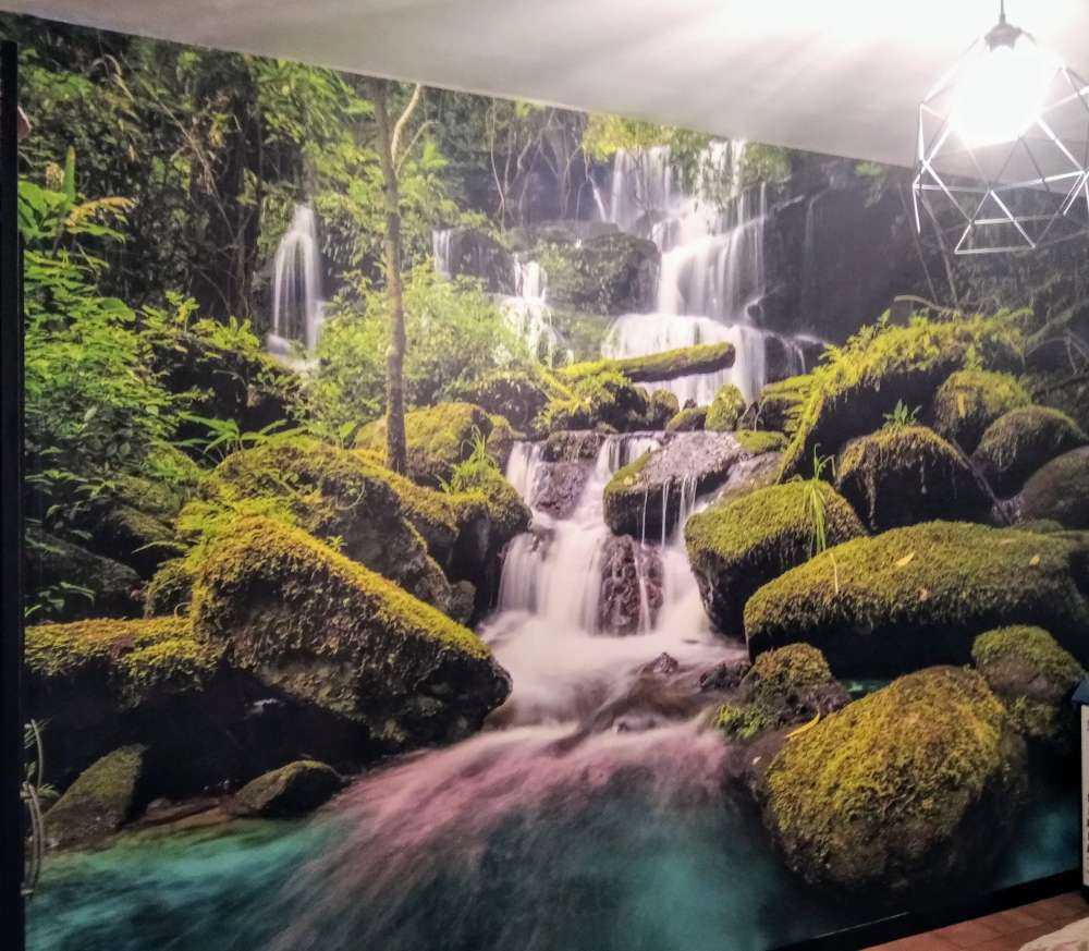 Chute d'eau dans une jungle