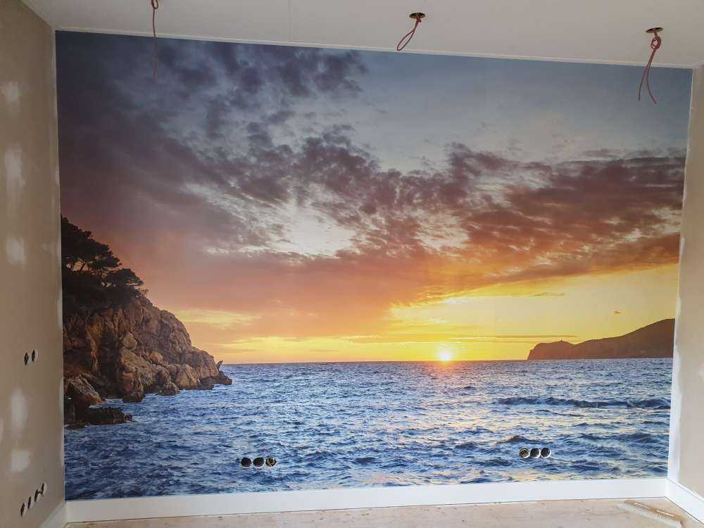 Coucher de soleil sur une île