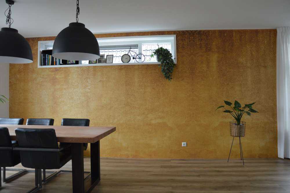 Béton jaune ocre