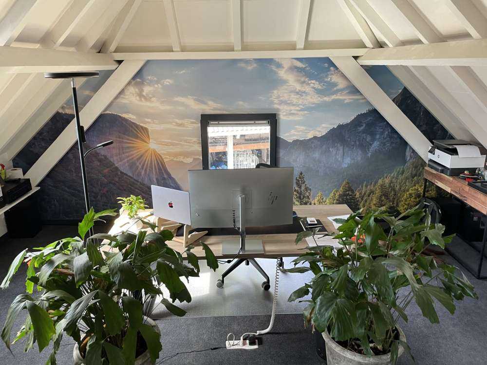 Coucher de soleil dans le parc national