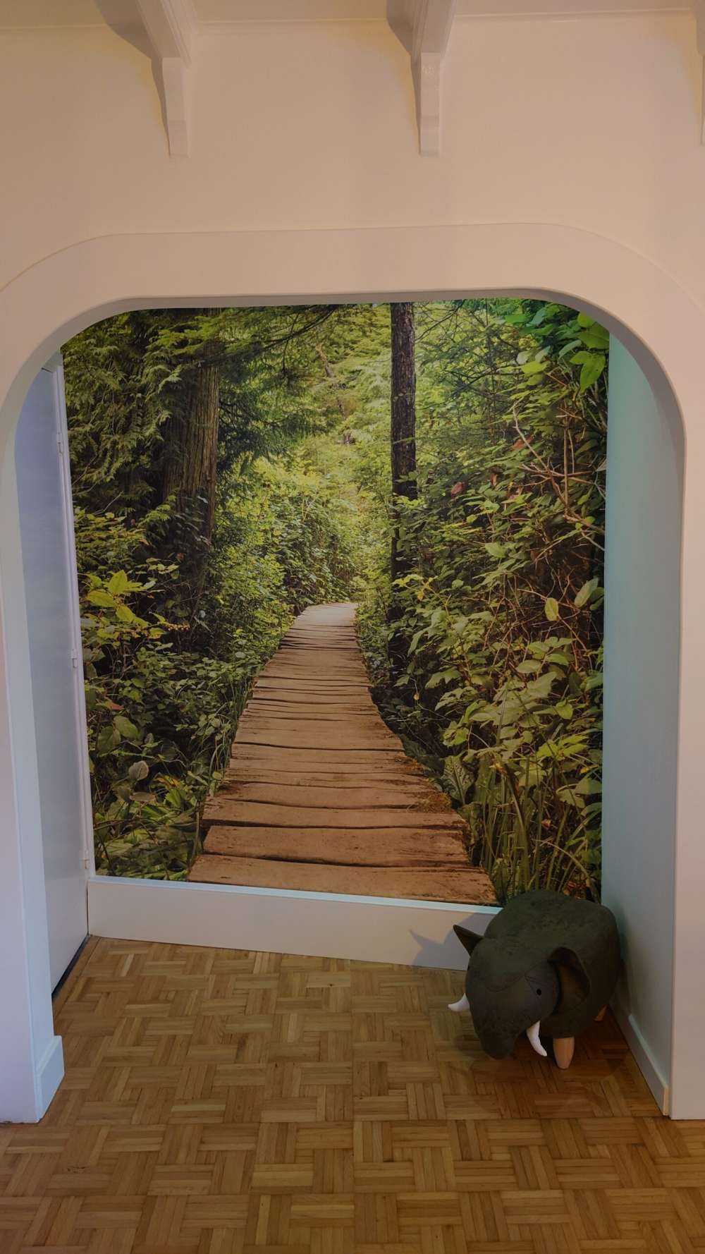 À travers la forêt verte