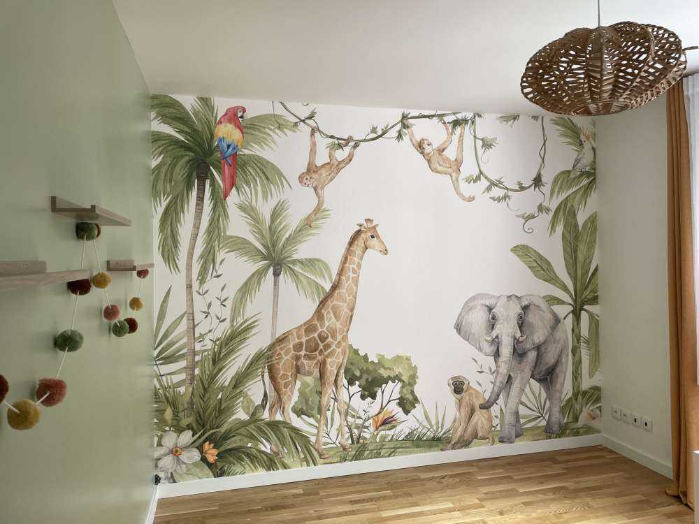 Animaux africains dans la jungle