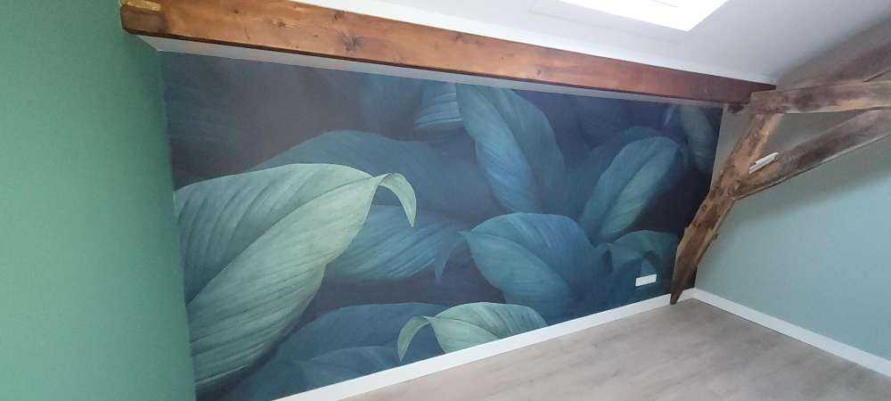 Feuilles vertes tropical