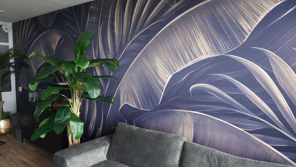 Feuilles de bananier et de palmier