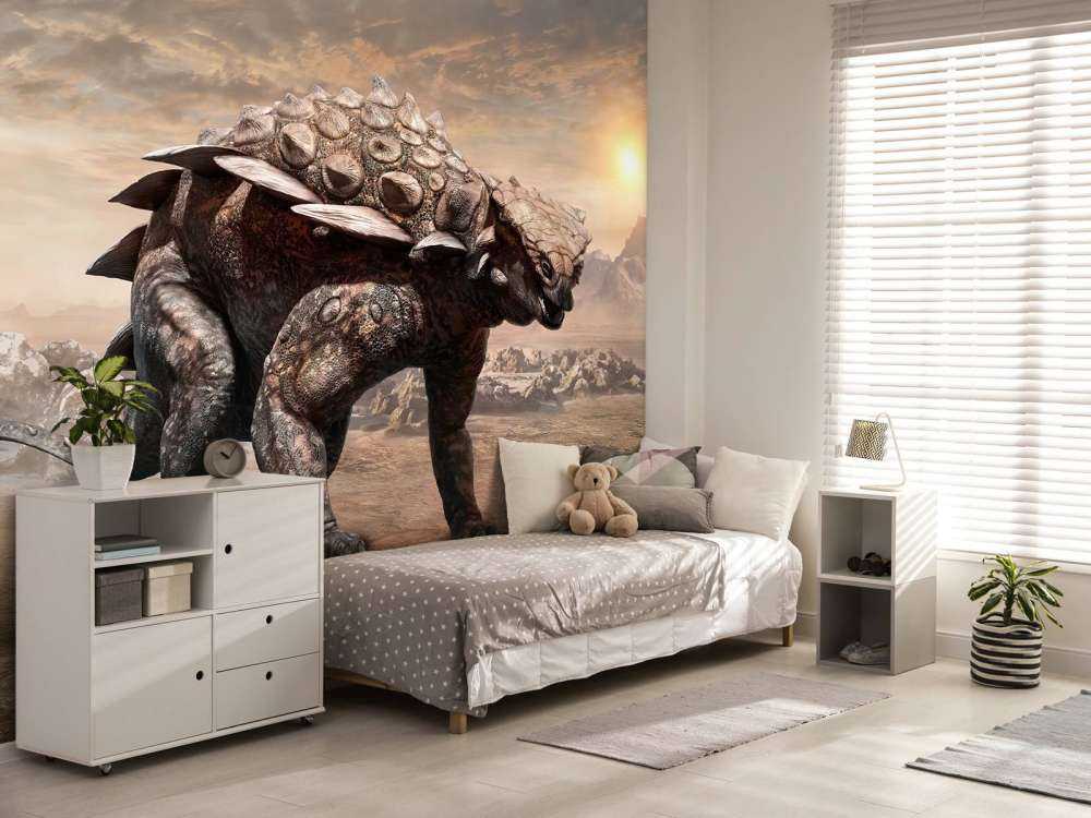 Dinosaure dans une zone déserte