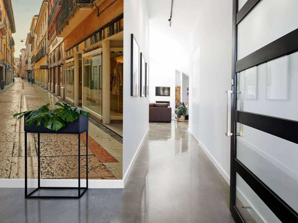 Rue commerçante en Italie