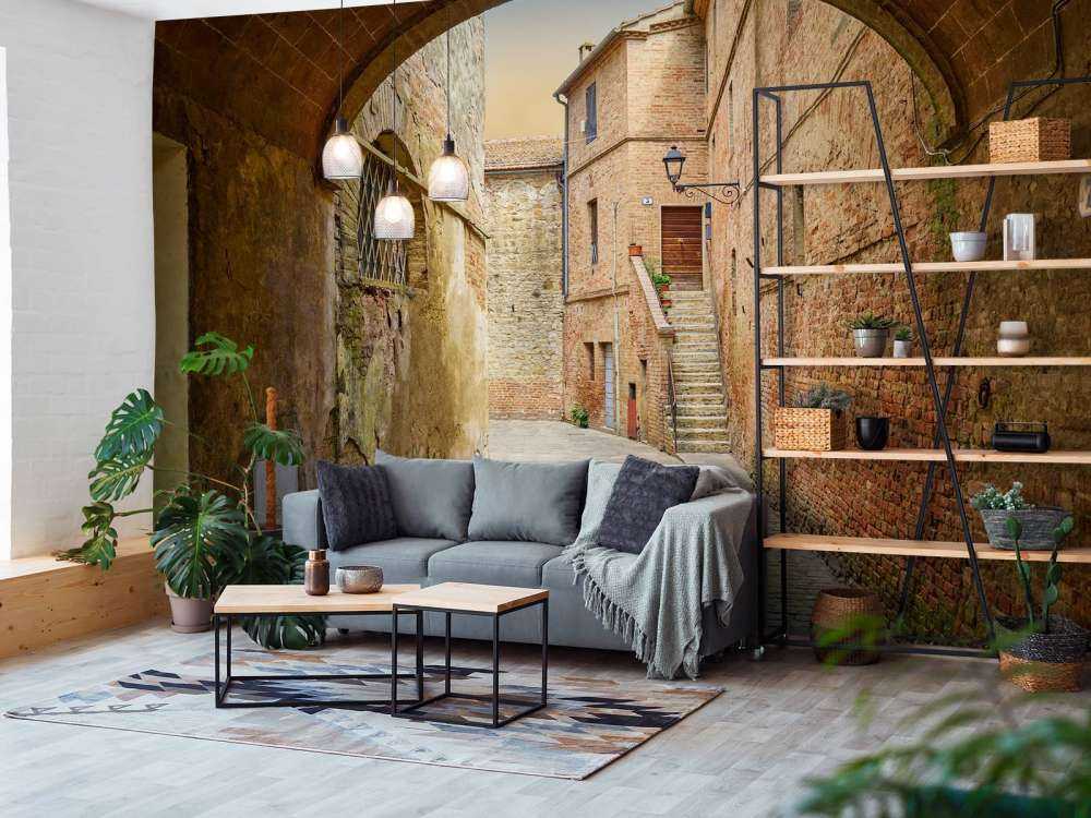 Rue étroite et voûtée