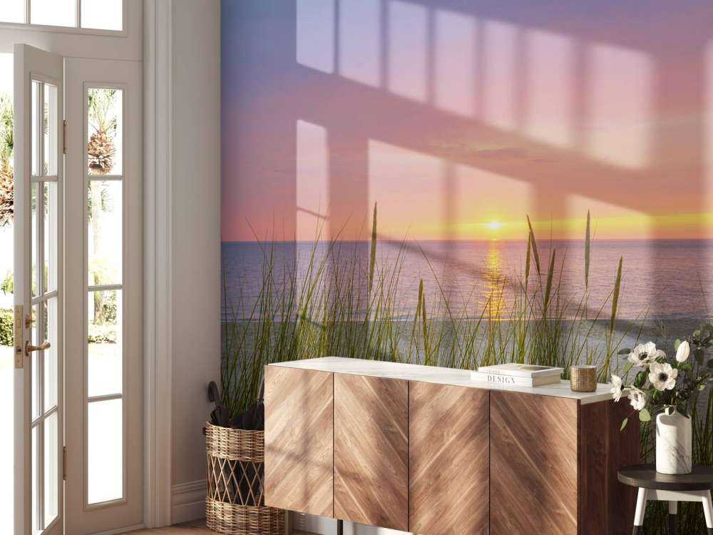 Lever de soleil sur la côte