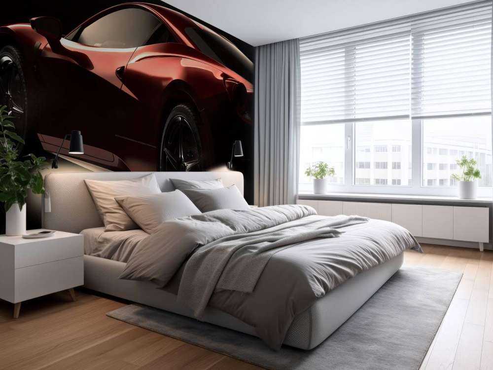 Voiture de sport rouge