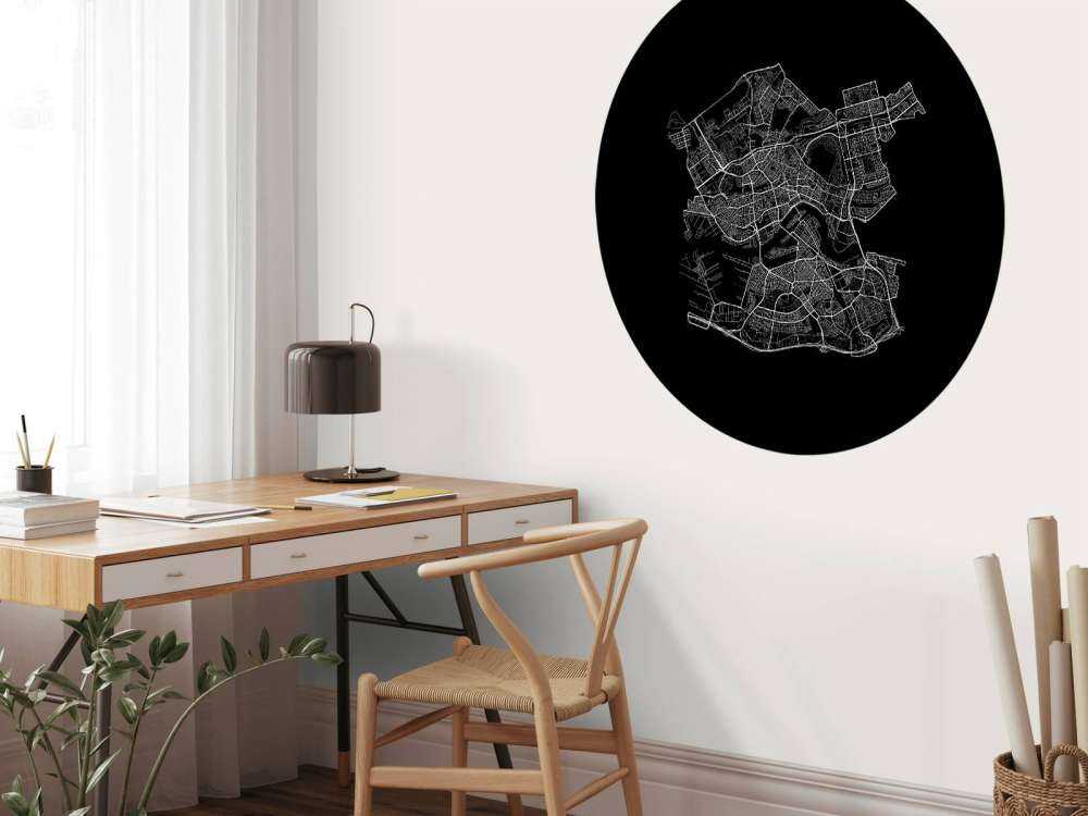 Carte de Rotterdam, noir