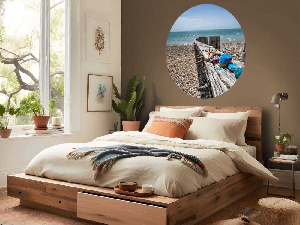 Plage avec des pierres