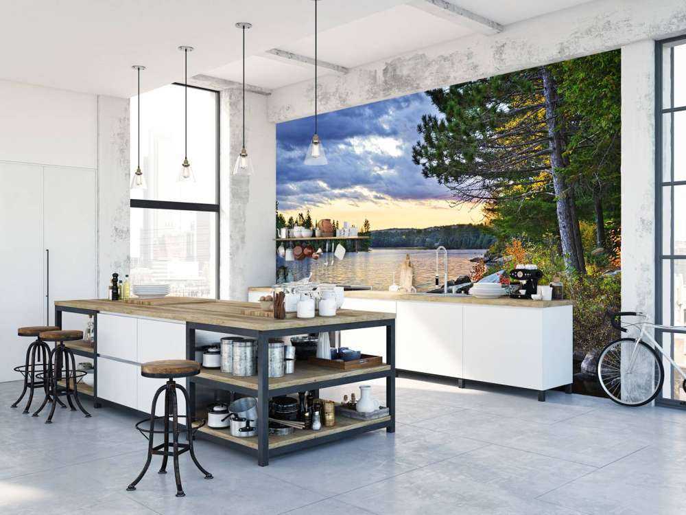 Coucher de soleil sur le lac