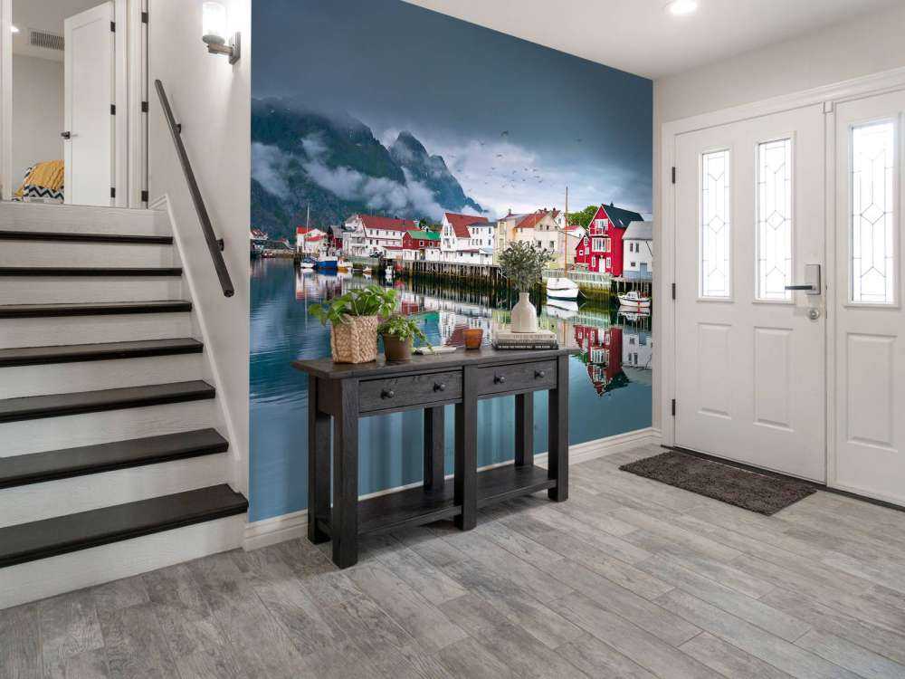 Maisons dans les îles Lofoten