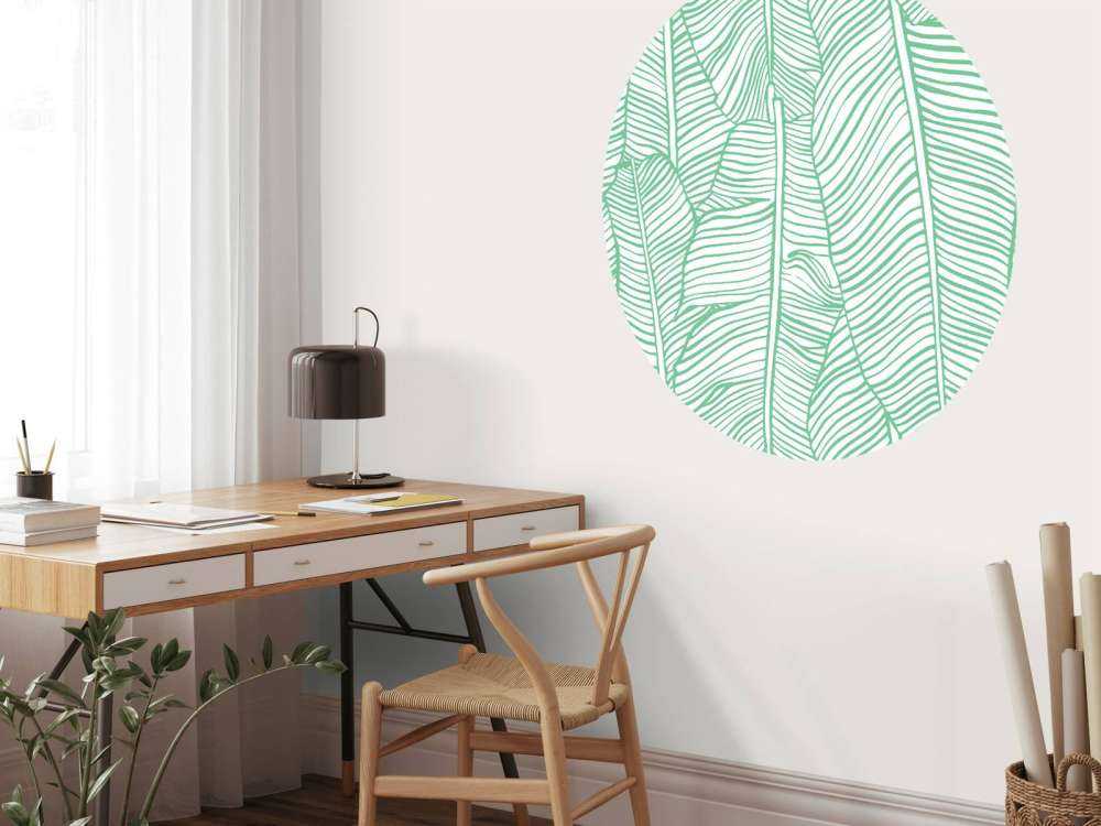 Motif de feuille vert