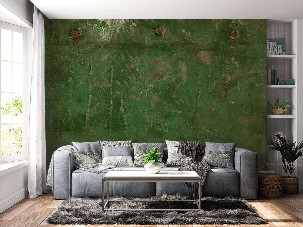 Métal oxydé vert