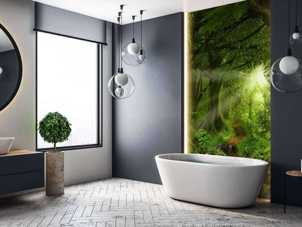 Jungle tropicale avec lumière du soleil