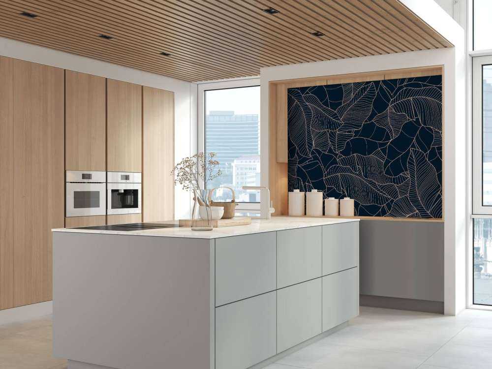 Feuilles de bananier bleues