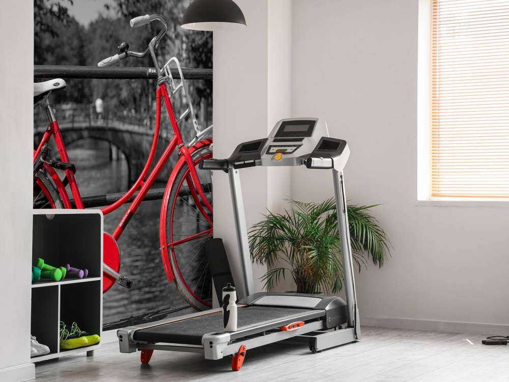 Vélo rouge sur le pont