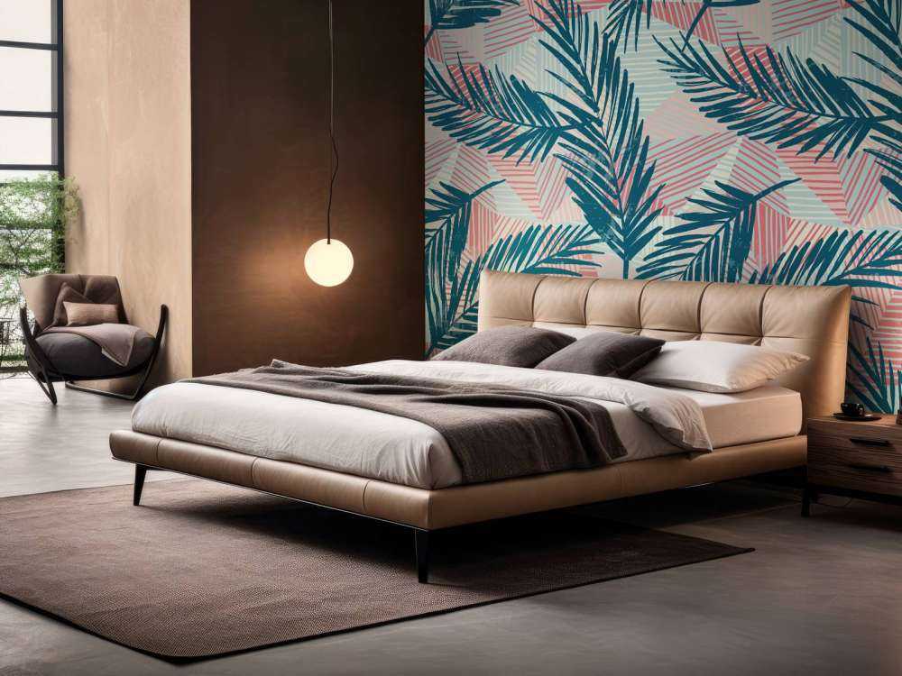 Feuilles de palmier abstraites