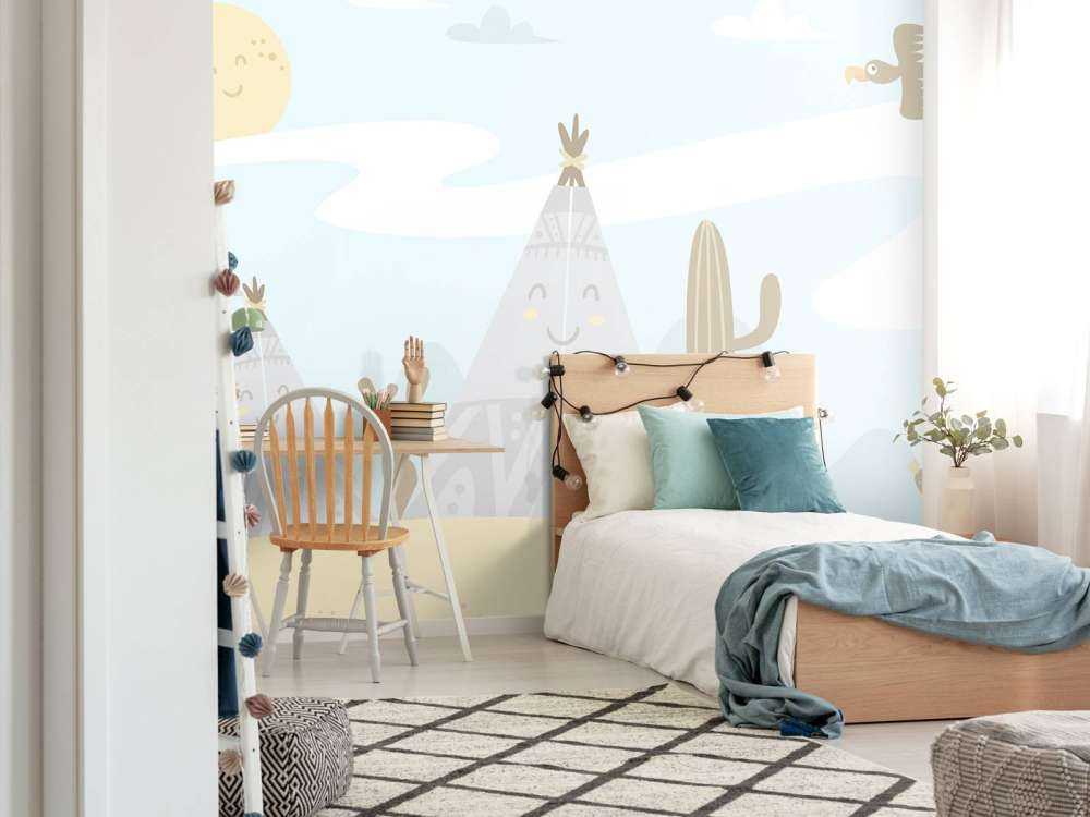 Tipis dans le désert