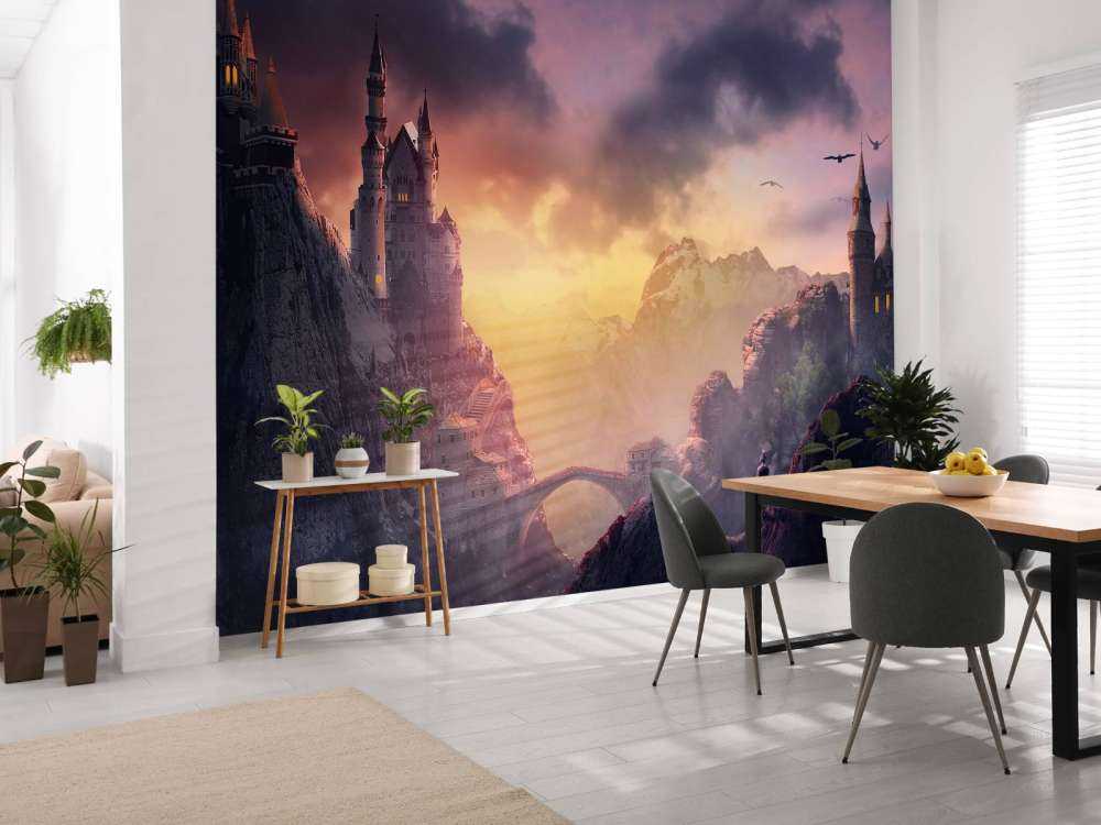 Château au coucher du soleil