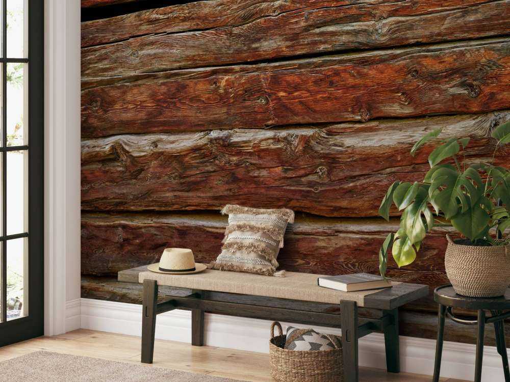 Planches de bois brut