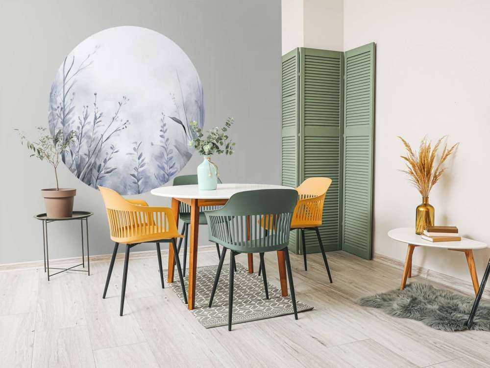 Jardin de paix - bleu frais