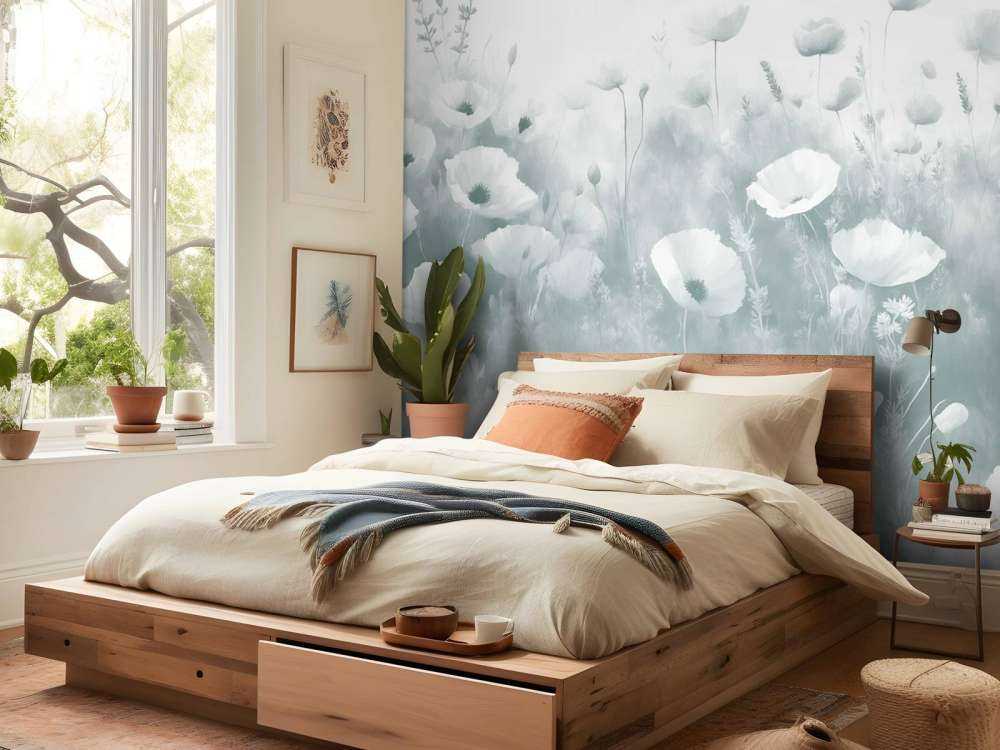 Danse de fleurs sauvages - vert foncé