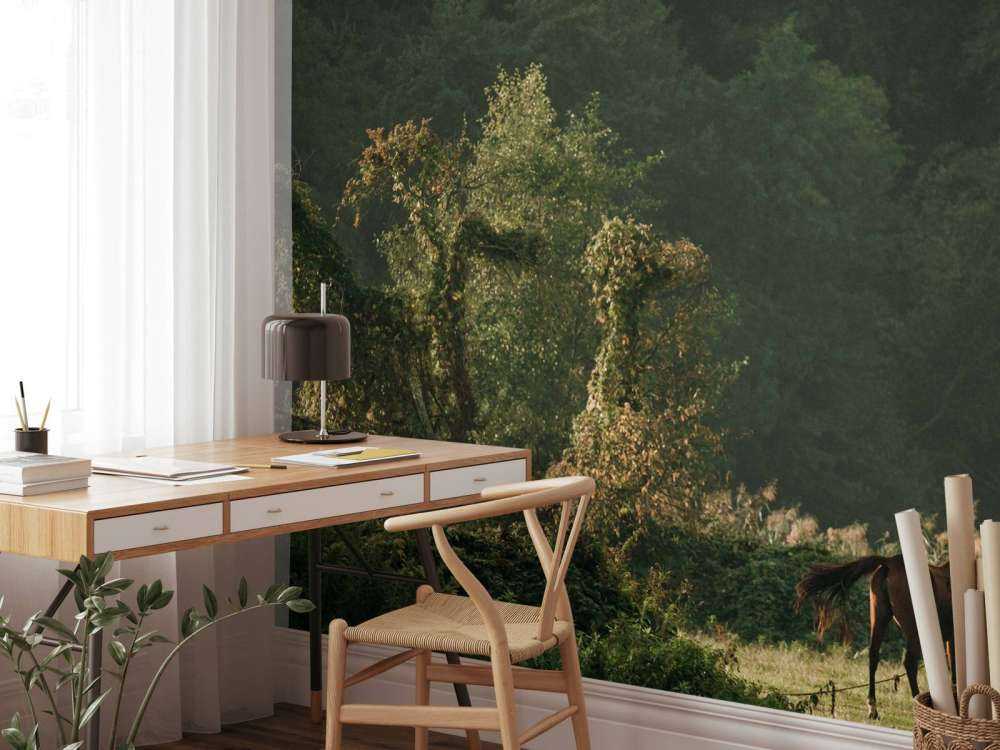 Chevaux dans la Forêt Enchantée