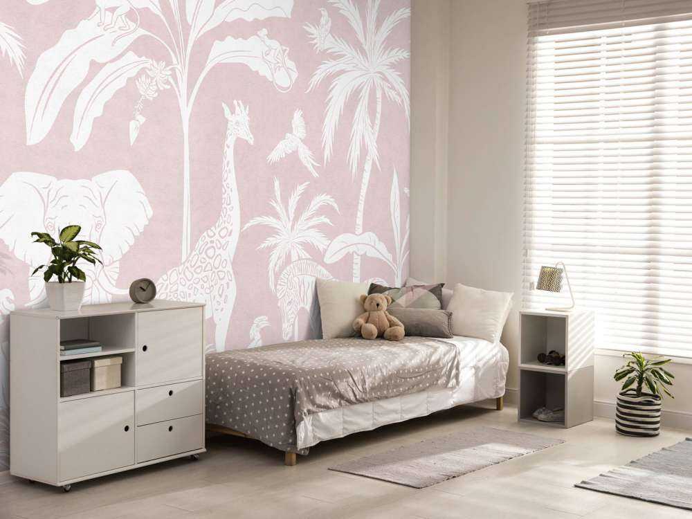 Jungle Monochrome - Rose