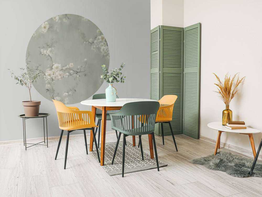 Branches de fleurs vertes adorables