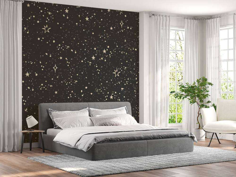 Étoiles scintillantes dans la lumière de la nuit