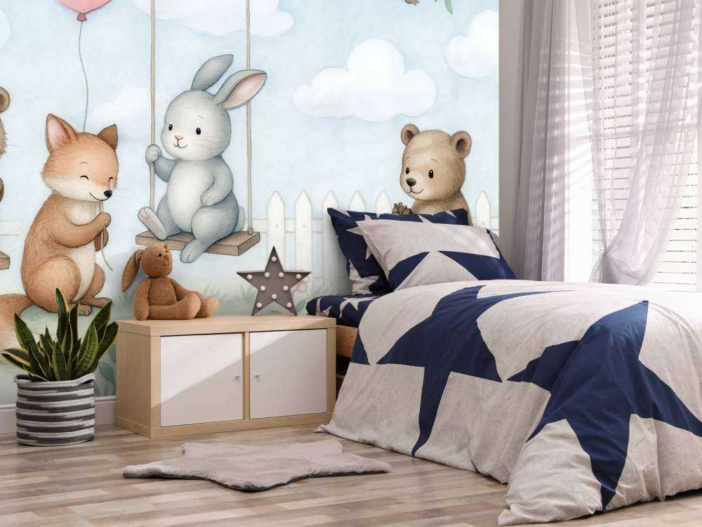 Amis des bois dans le jardin de printemps