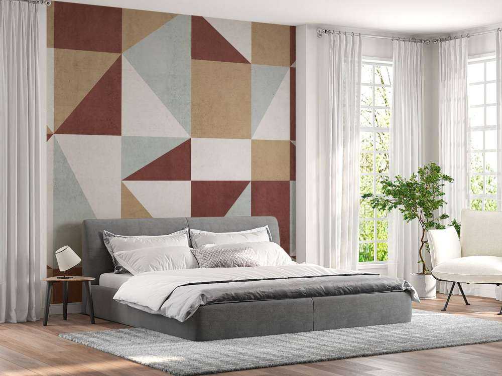 Surfaces géométriques en couleurs rétro