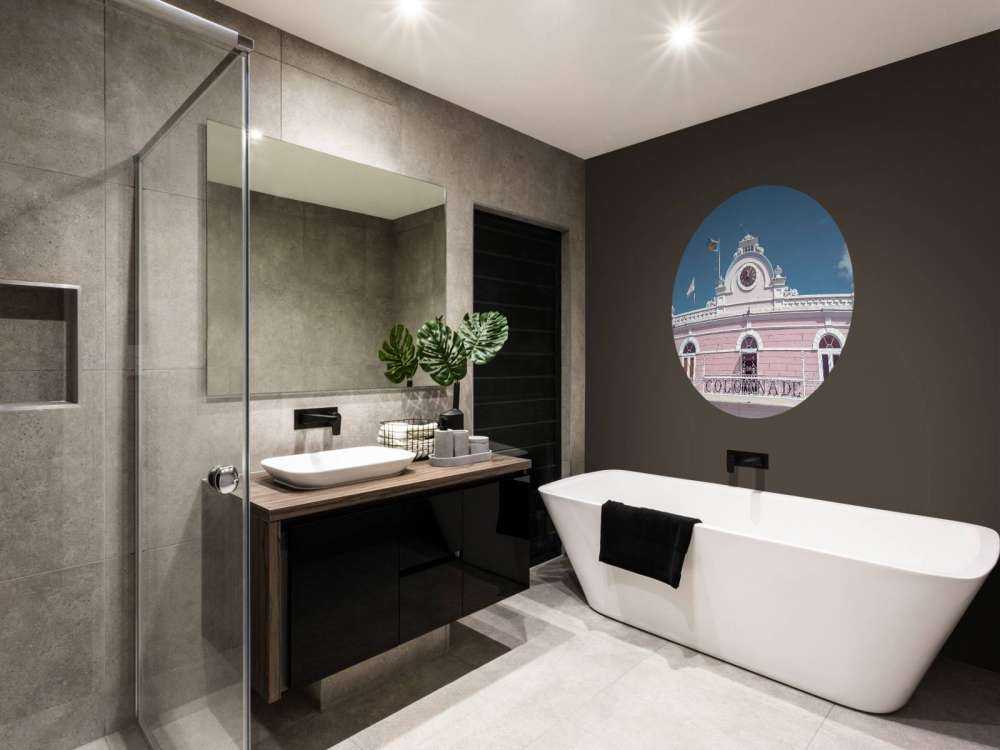 Bâtiment à colonnades à la Barbade.