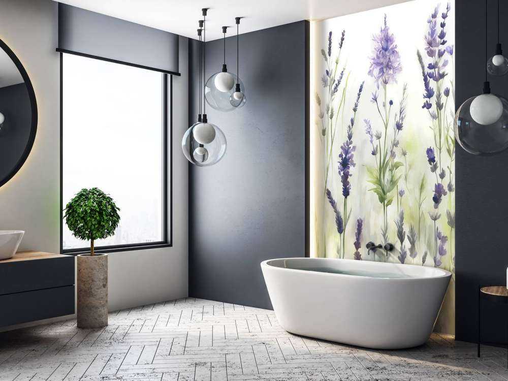 Lavande Clair Seamless Lilas Pâle