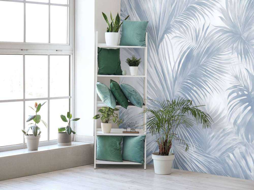 Palm Extravaganza Bleu