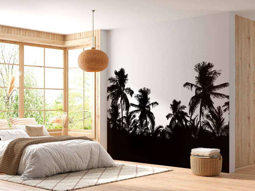 Silhouette de palmiers