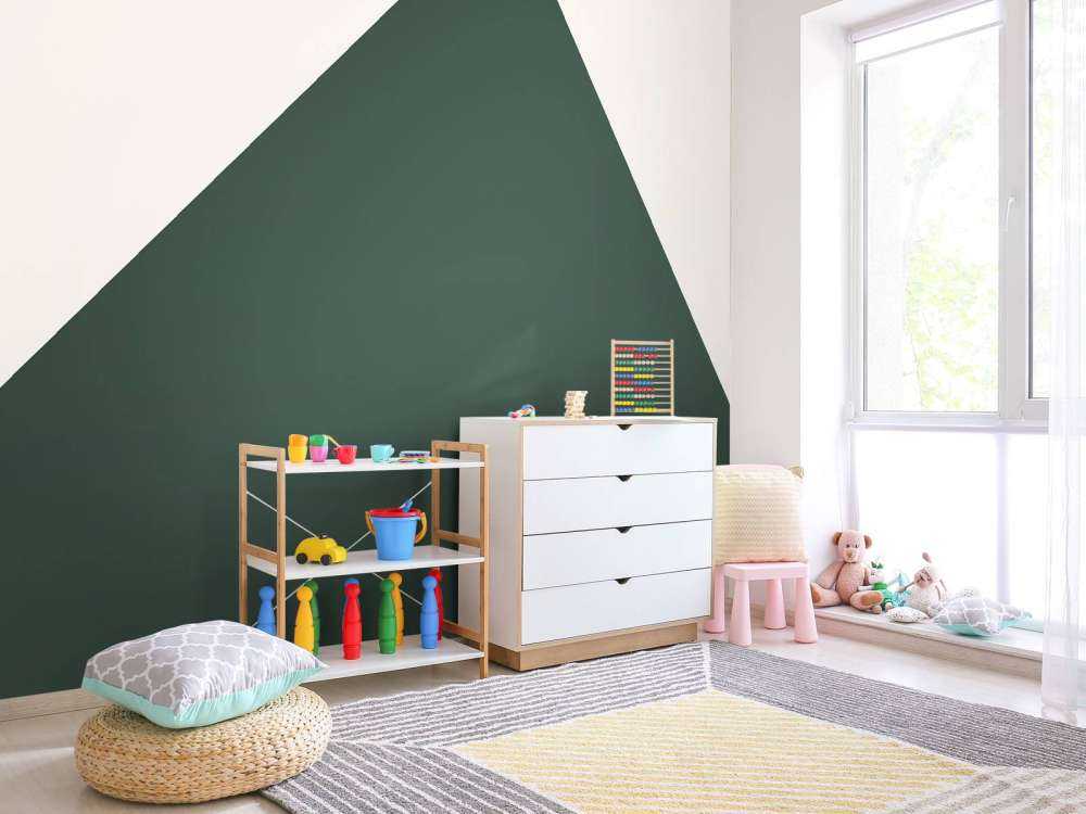 Triangle, vert foncé