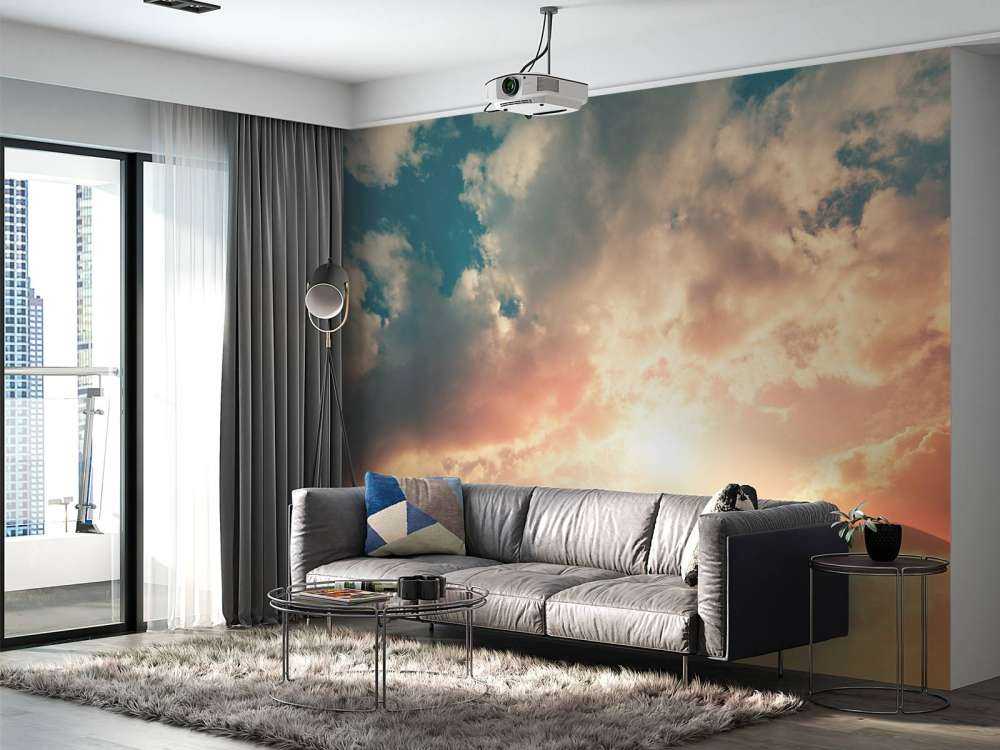 Ciel coloré avec des nuages