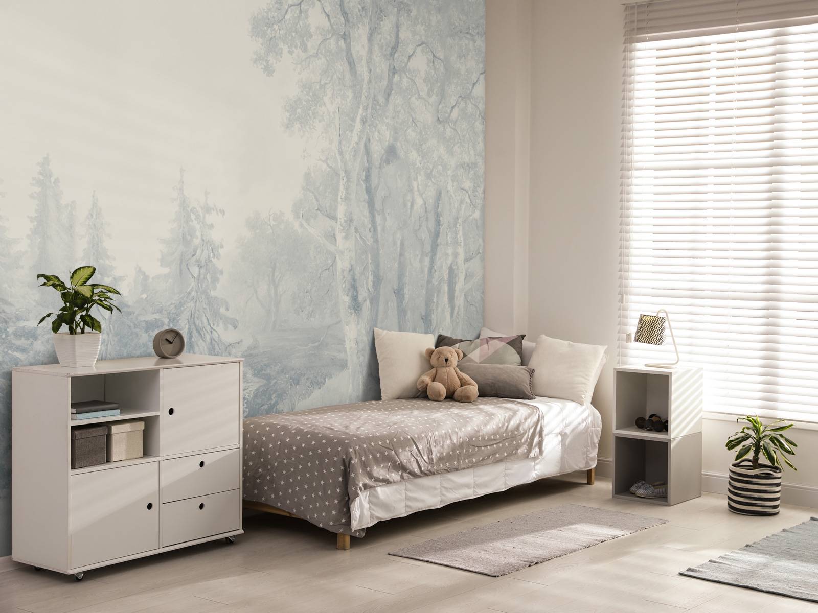 Paysage forestier bleu #1