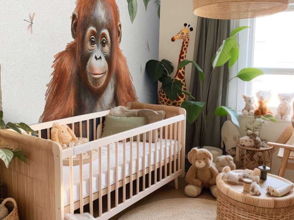 Jeune orang-outan dans la jungle