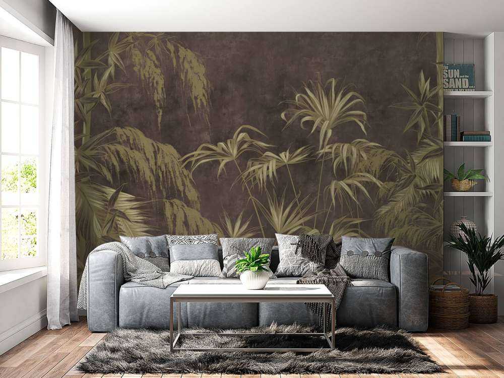 Jeu d'Ombres des Feuilles de Palmier