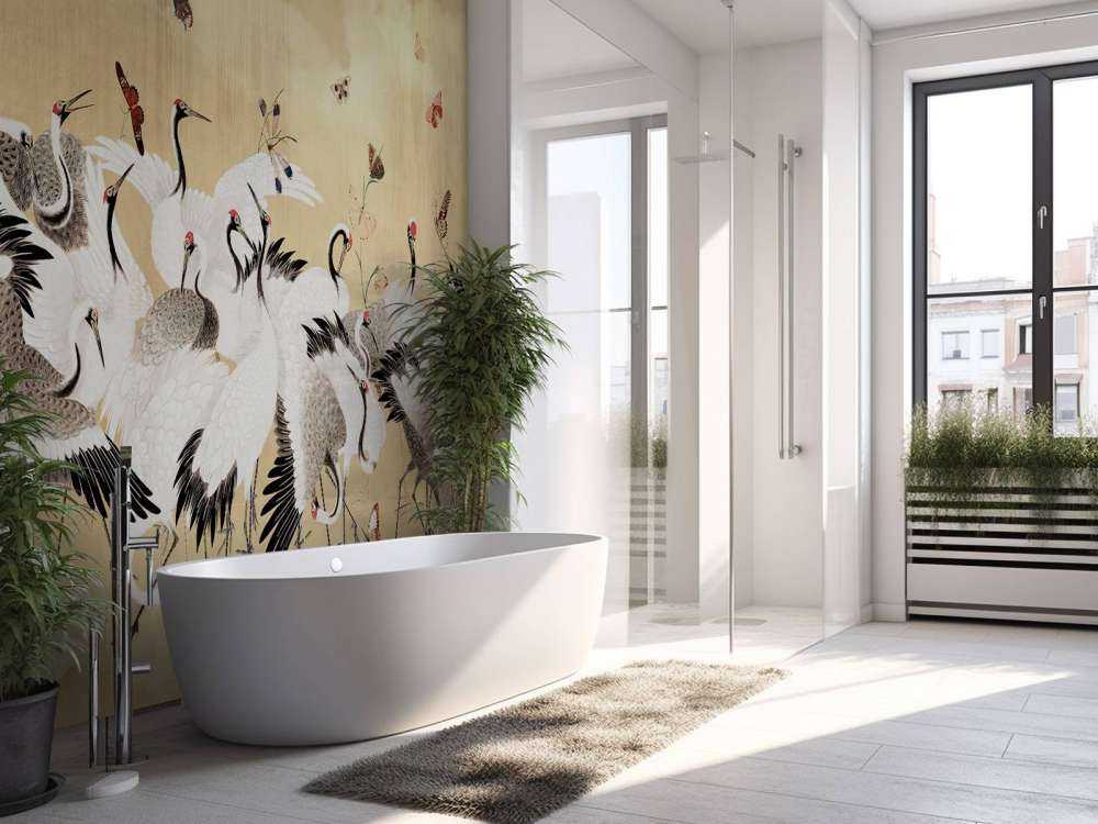 Danse dorée des grues