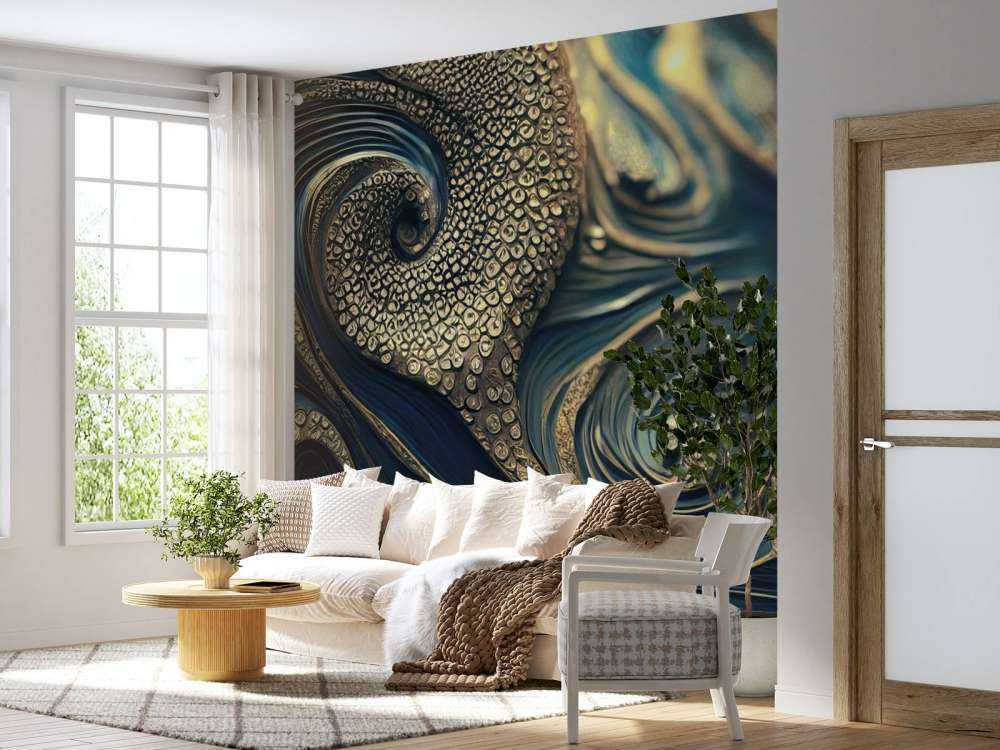 Octopus ornate abstract art
