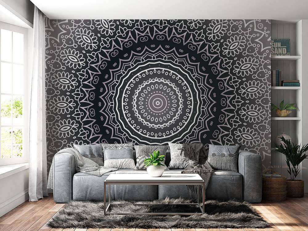 Grey mandala