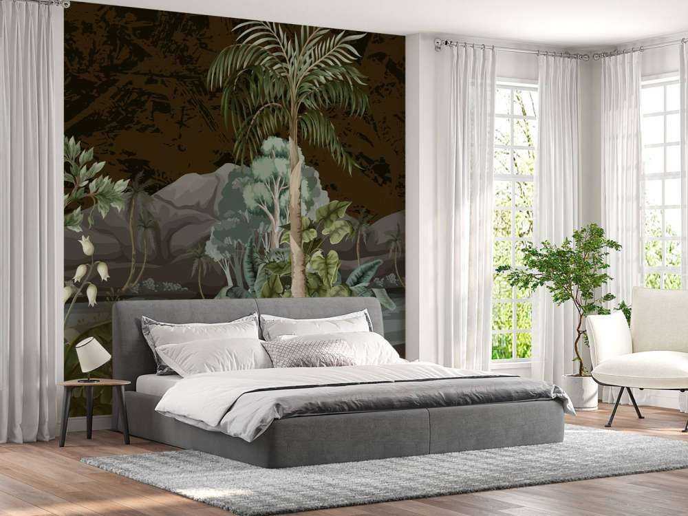 Paysage de jungle avec rivière