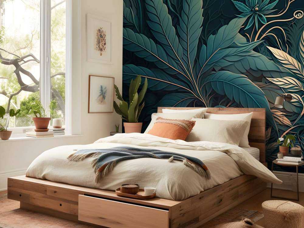 Design de la nature bleu canard